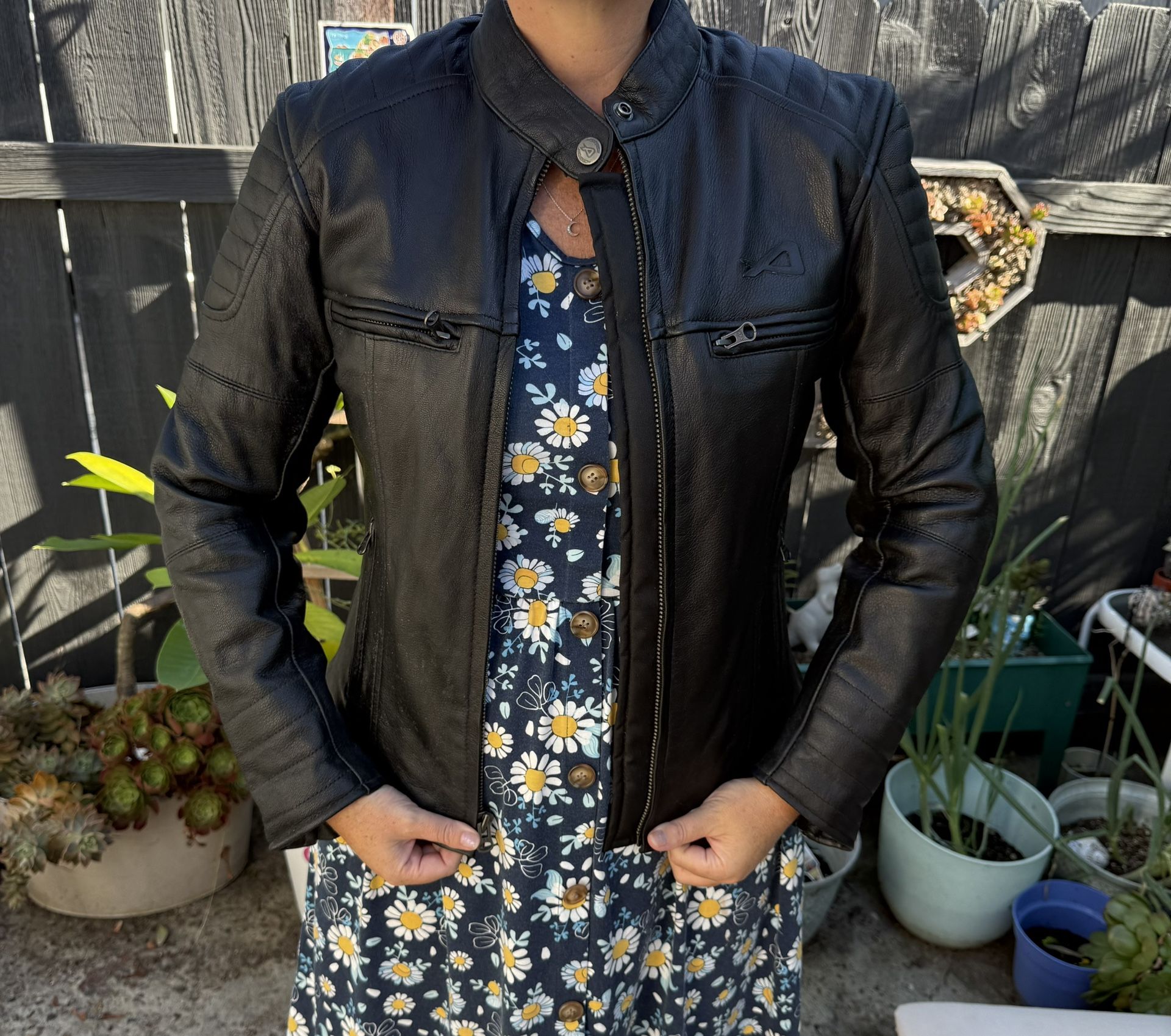 Women’s Leather Motorcycle Jacket