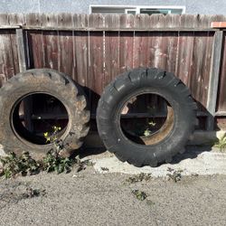 Three Huge Tires