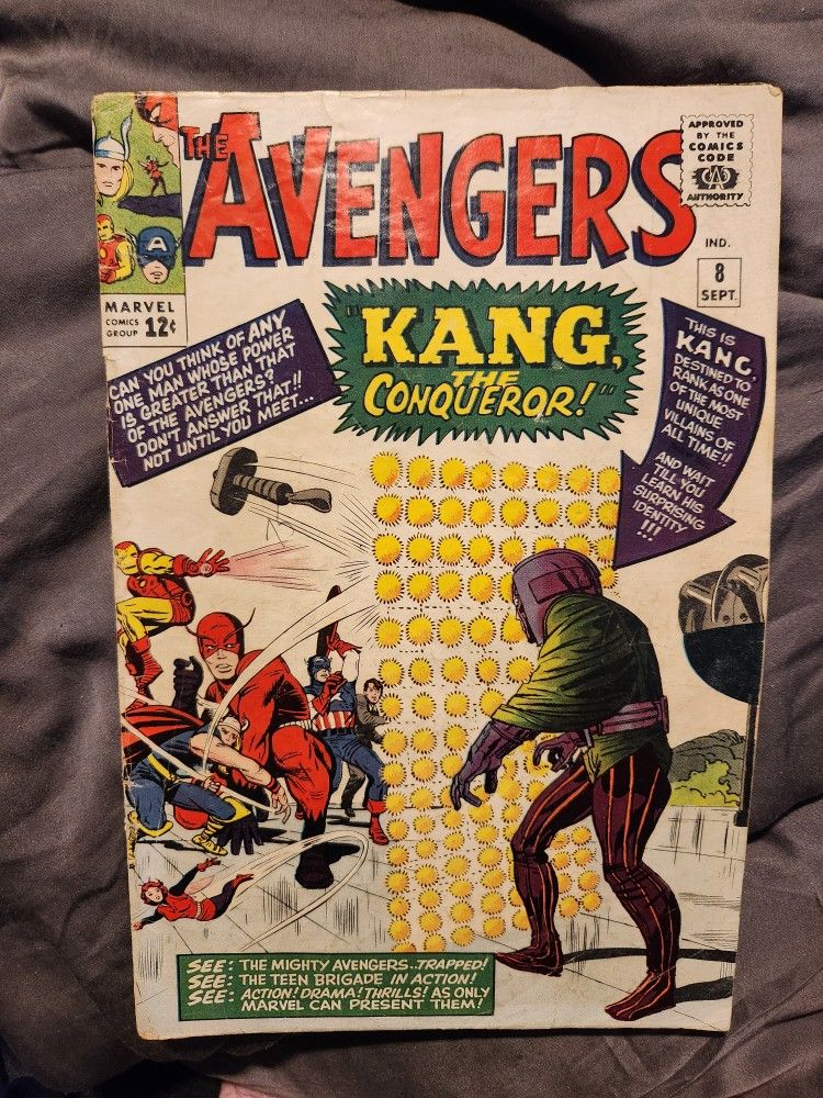 Avengers #8 1st Kang The Conaqueror Comic Marvel 1964