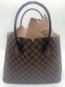 Louis Vuitton Kensington Damier Ebene Tote Bag Brown