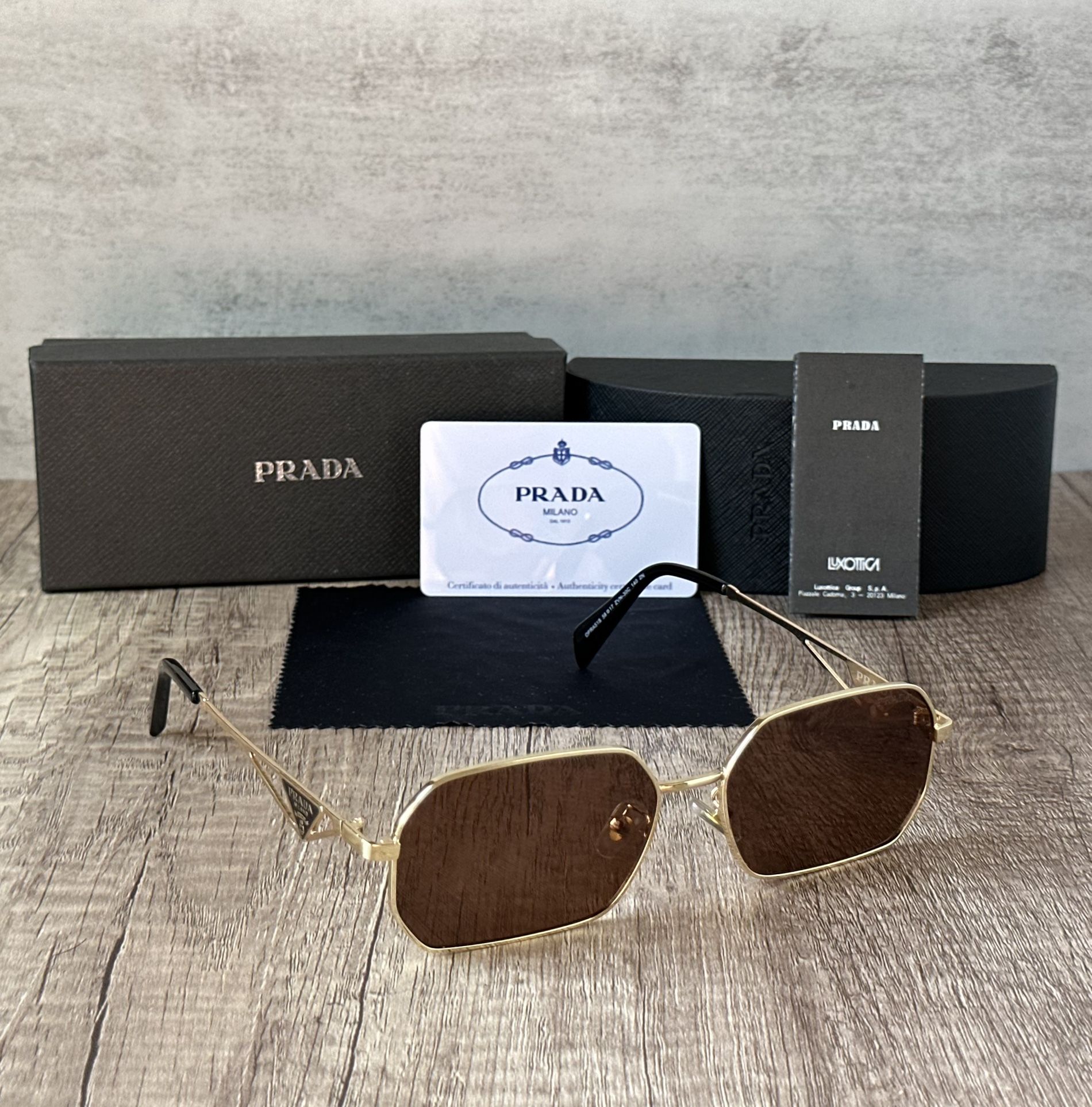 Prada Sunglasses Brown Lens