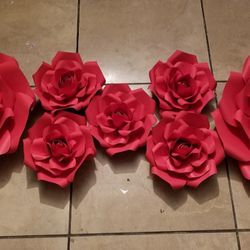 Red Roses (Paper Flowers)