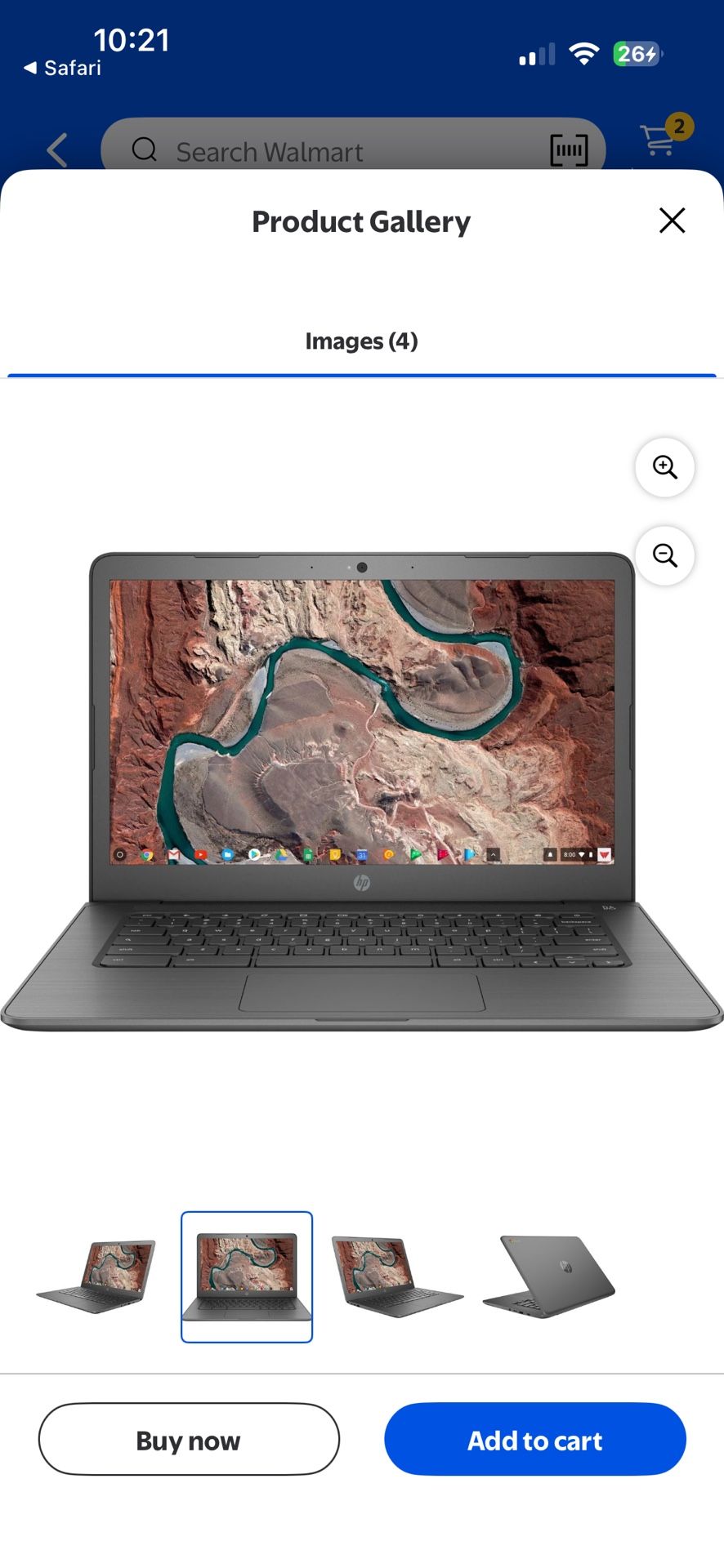 Pre-Owned HP Chromebook 11.6" Laptop 4GB