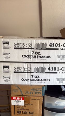 7 oz. Cocktail shakers  (1.5 boxes, 35+ shakers)