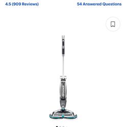 BISSELL - SpinWave Cordless Powered Mop - Titanium/Electric Blue