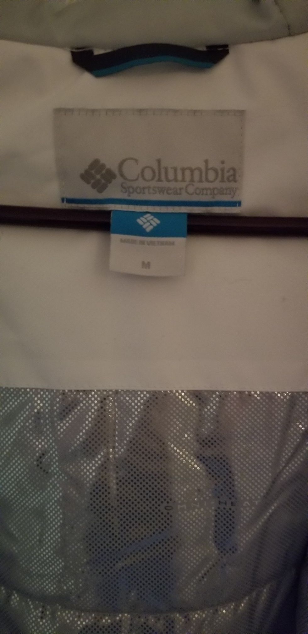 WHITE/GRAY COLUMBIA WOMENS JACKET
