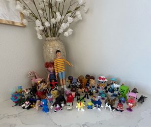 Children’s Action Figures and Toys.  Sold as set of 60