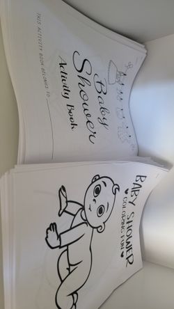 Baby Shower Activity Books