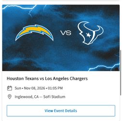 Los Angeles Chargers vs Houston Texans