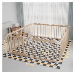 Wooden play pen