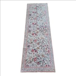 Runner Rug Bird And Floral Washable Hallway Non Slip Polyester 96.5" x 31.5"