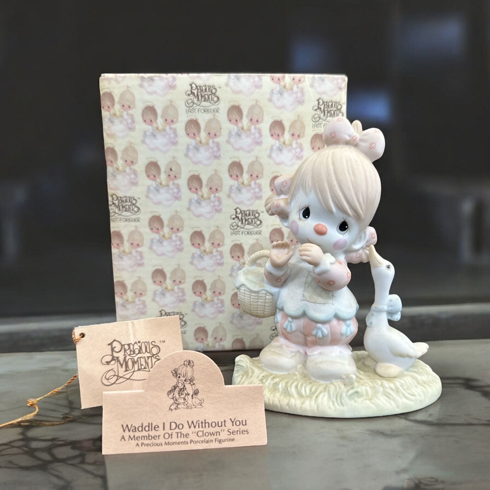 Enesco 1985 Precious Moments Waddle I Do Without You 12459 Clown Series