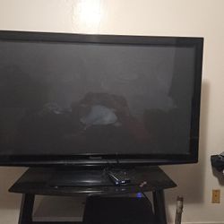 Tv With Glass Stand 