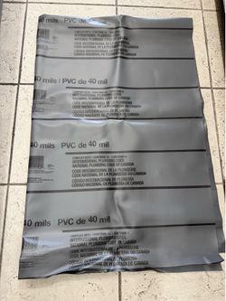 Oatey —— 5 ft. x 7 ft. Gray PVC Shower Pan Liner Roll