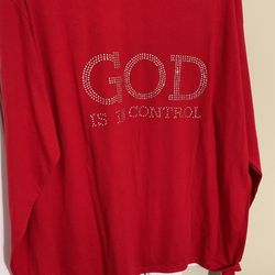 Red Long Sleeve Tee Shirt