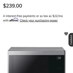 LG Microwave model lmc1575st