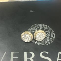 Diamond Cluster Earring Gold 