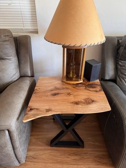 Live edge wood tables rustic with metal legs