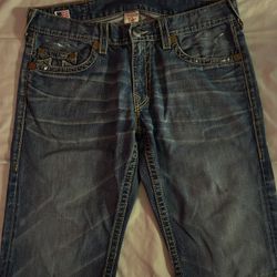True Religion Jean Shorts Size 38 Men