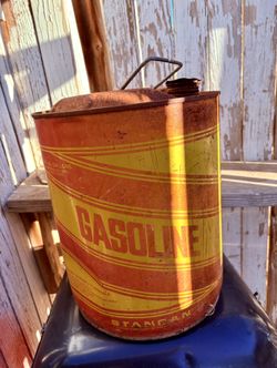 vintage Stancan 5 gallon gas can