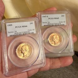 Pcgs graded silver us quarters great to start a collectiong