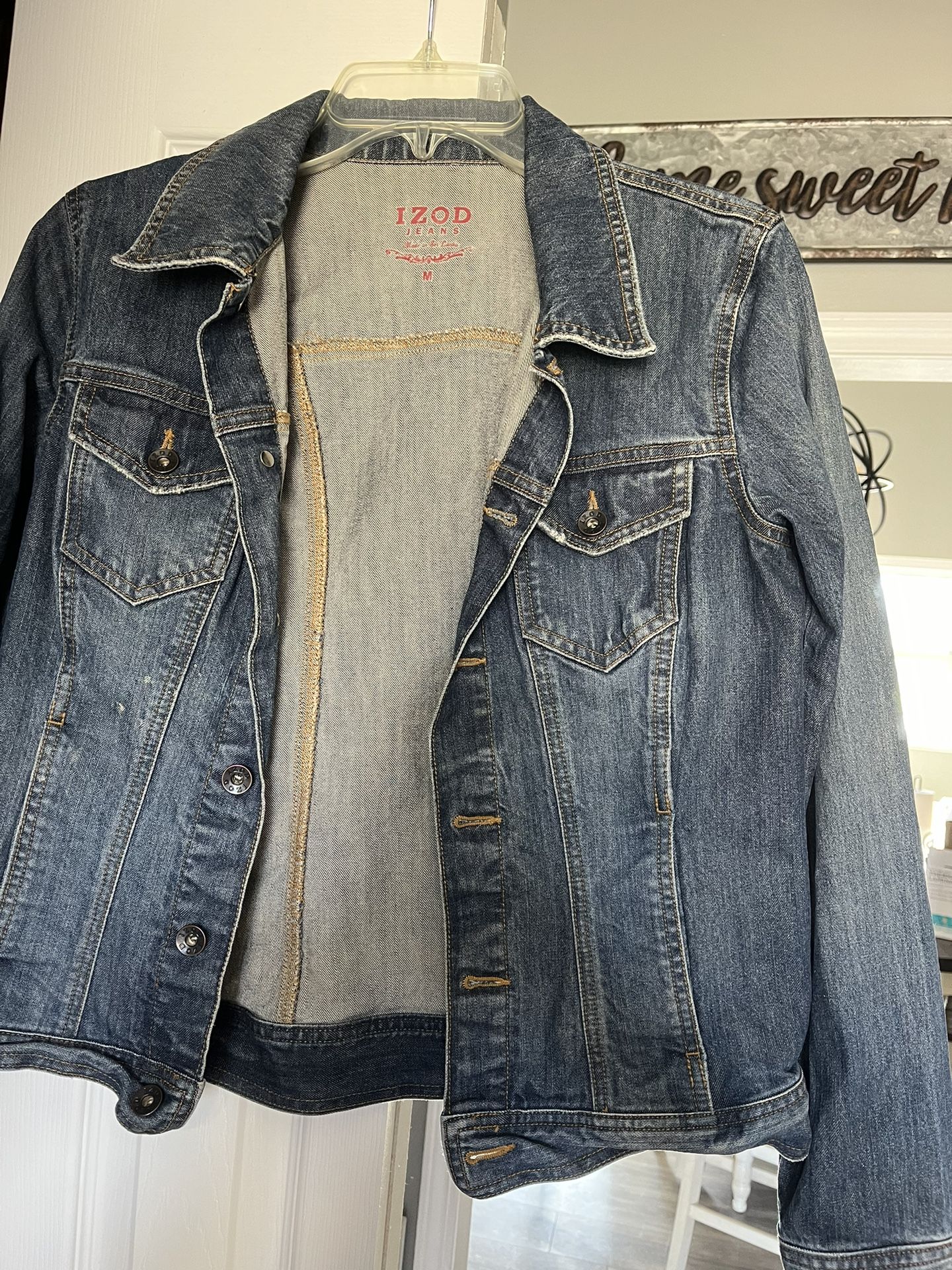 Womens iZod Jean Jacket medium 