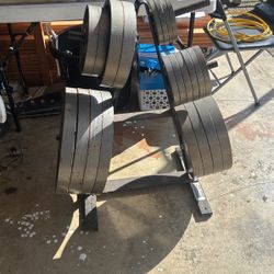 Standard Keys Barbell Free Weights With Tree