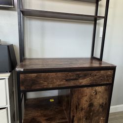 Kitchen Utility Storage Shelf with Cabinet 