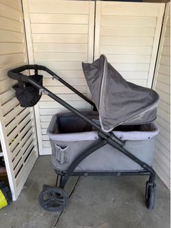 Antique Baby Trend Tour LTE 2-in-1 Stroller Wagon in Desert Grey