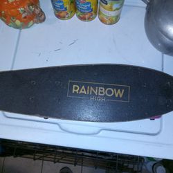 Rainbow high kids skateboard
