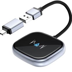 Wireless Android Auto Adapter, Wireless carplay Adapter, Latest NFC Touchscreen Connectivity, Wireless Plug-and-Play for Android Devices (Android 11 a