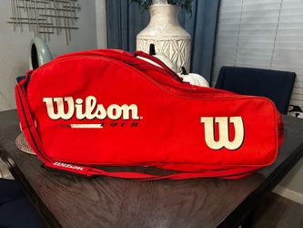 Wilson red vintage tennis bag