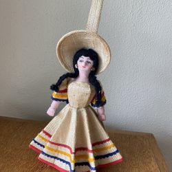 Vintage Mexican Doll Wrist Purse 
