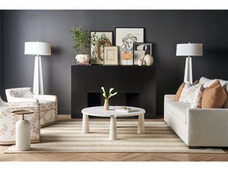 Sienna Cast Aluminum/White Plaster Martini Table