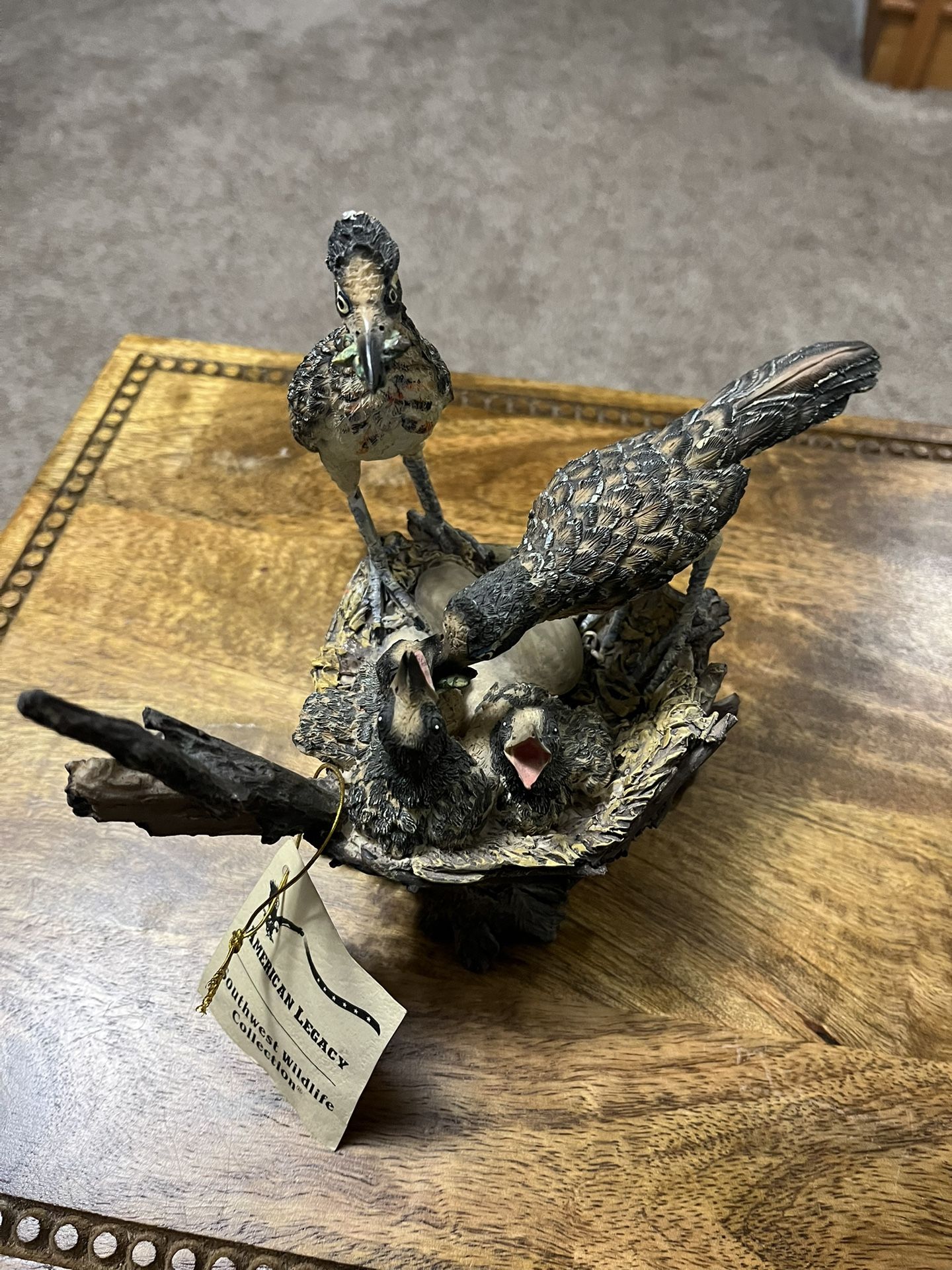 Vintage Classic American Legacy Southwest Wildlife Collection Road Runner Family