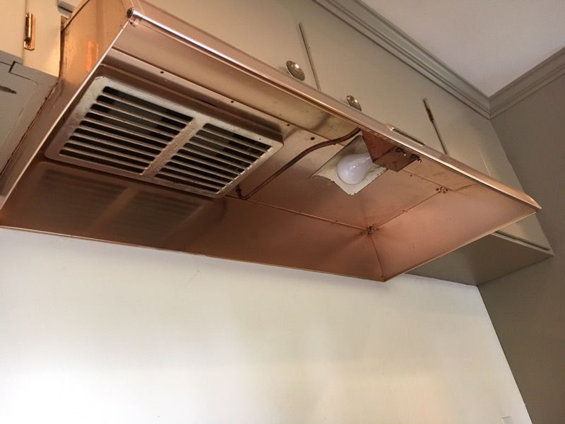 Mid Century Modern 1956 NUTONE RANGE Exhaust Hood Fan with Motor! for