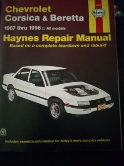 Haynes Repair Manual Chevy Corsica & Beretta 1(contact info removed)