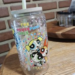 Powerpuff Girls Glass Cup