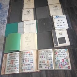 11 STAMP BOOKS SOME UNUSED U.S.  STAMPS ALL DIFFERENT STATES!