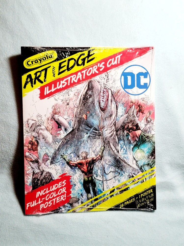 Crayola Art With Edge Illustrator's Cut DC Comic Coloring Book