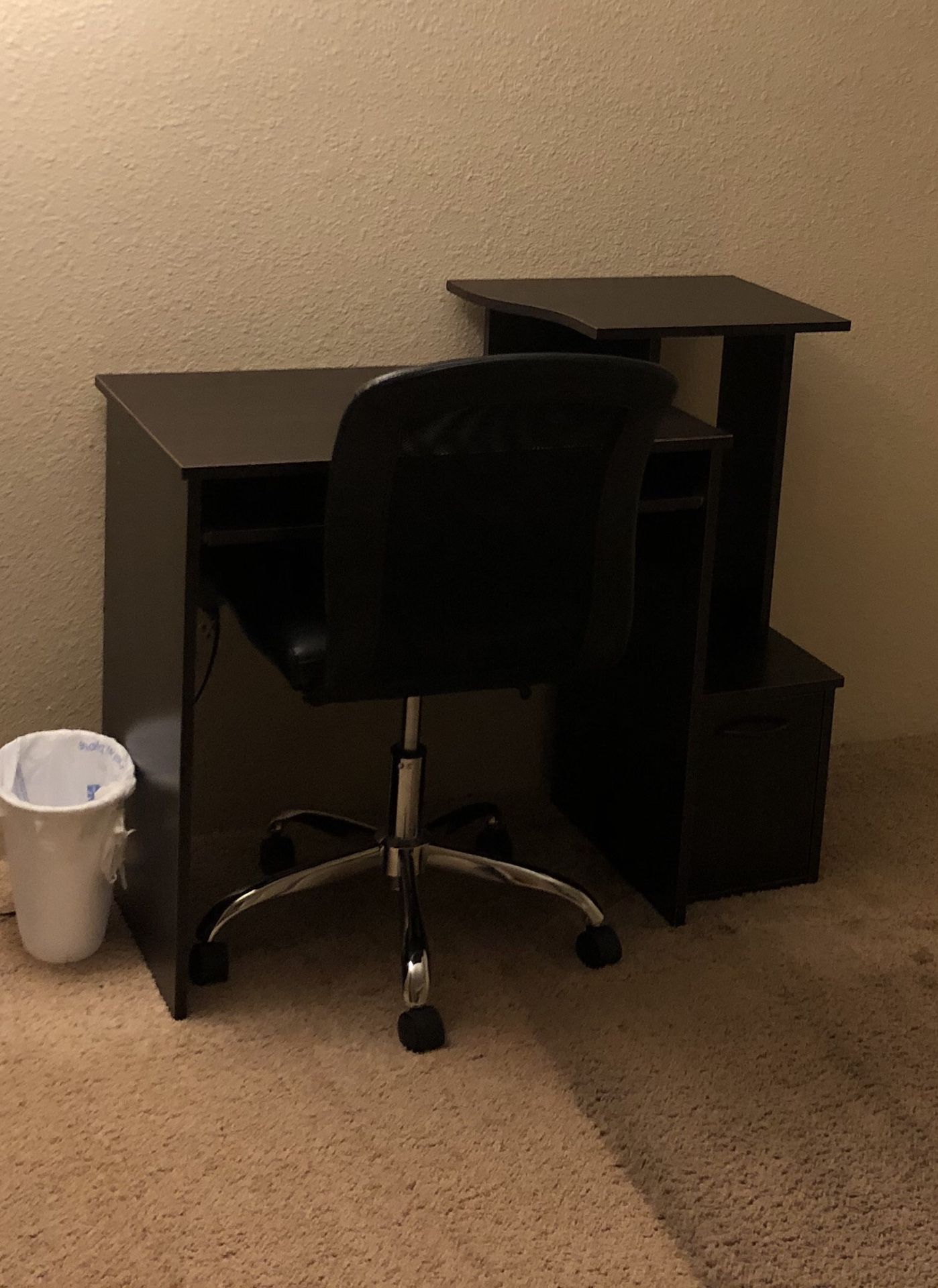 Black computer / office desk