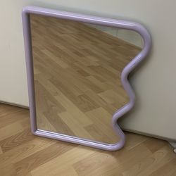 Wavy Lavender Wall Mirror