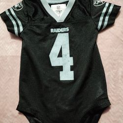 Raiders Baby Onesie Derek Carr #4