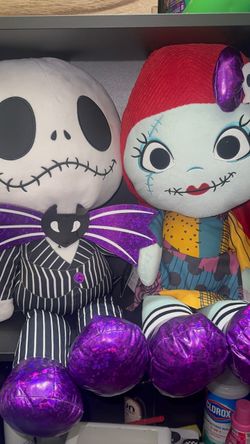 Nightmare Before Christmas Jack & Sally Plush Set