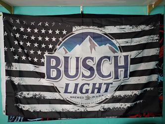 Busch Light American Flag Banner