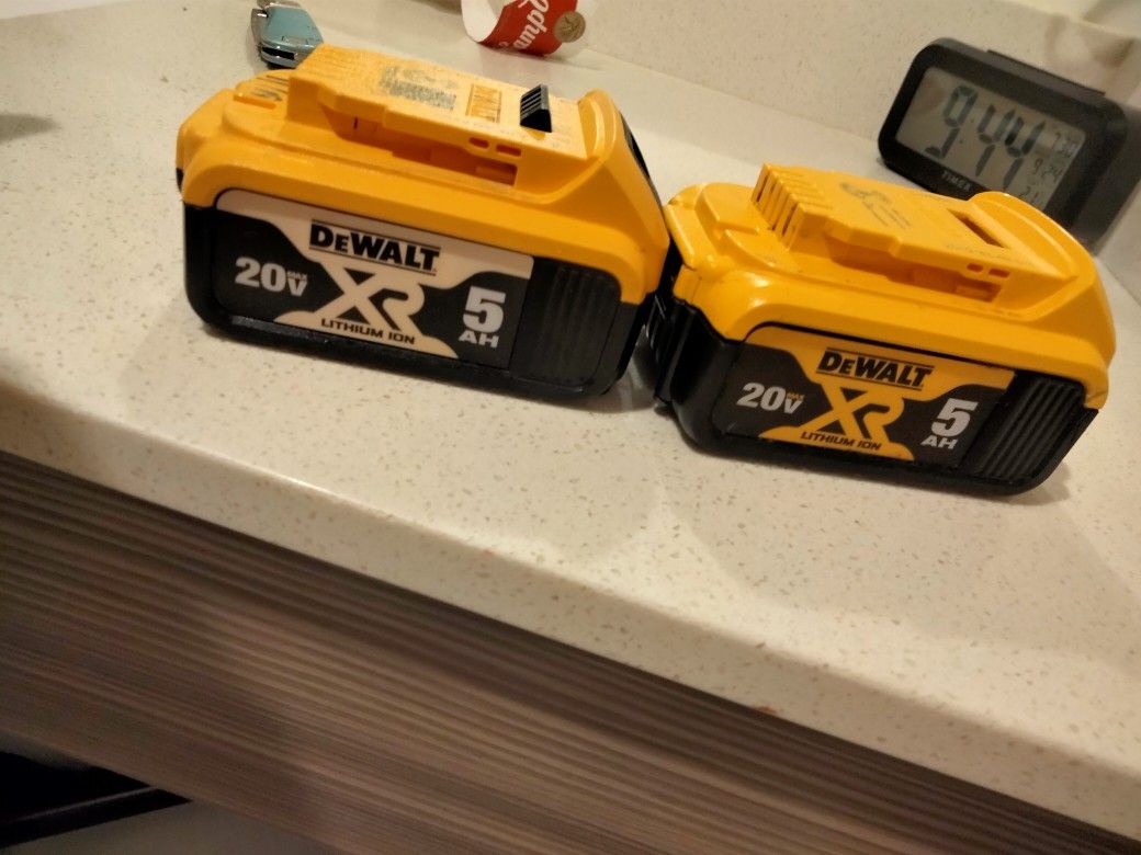 DeWalt XR 20v 5ah Battery