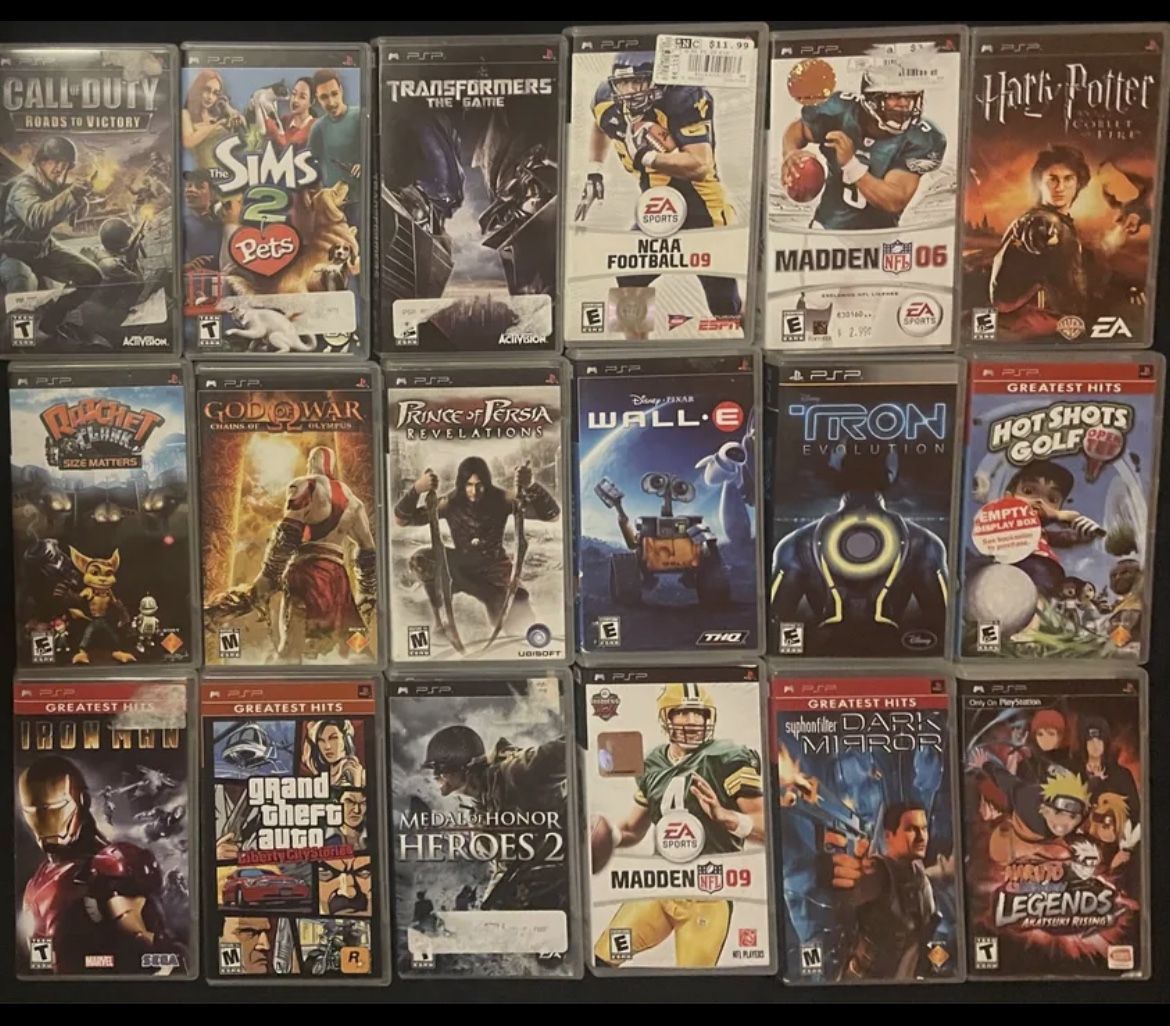 PSP Games $20 Each for Sale in Laredo, TX - OfferUp