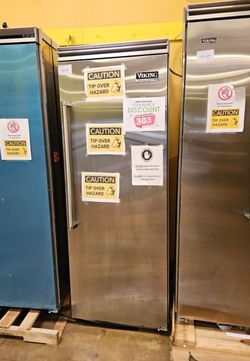 Built in freezer column Viking 30 inch wide stainless steel