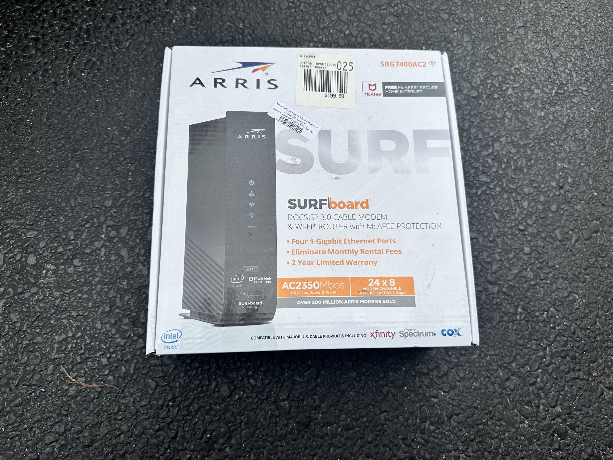 Arris Surfboard Modem & Router (Purchased At $199)