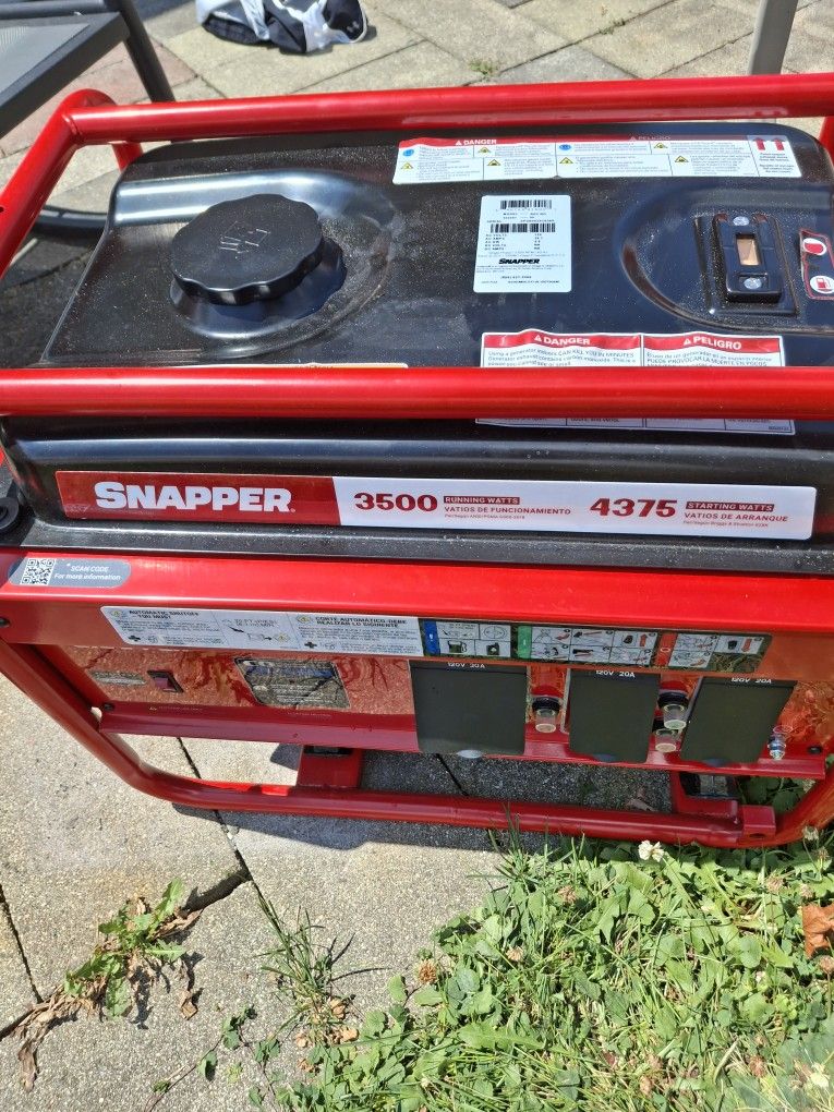Snapper SP3500 Gas Generator.